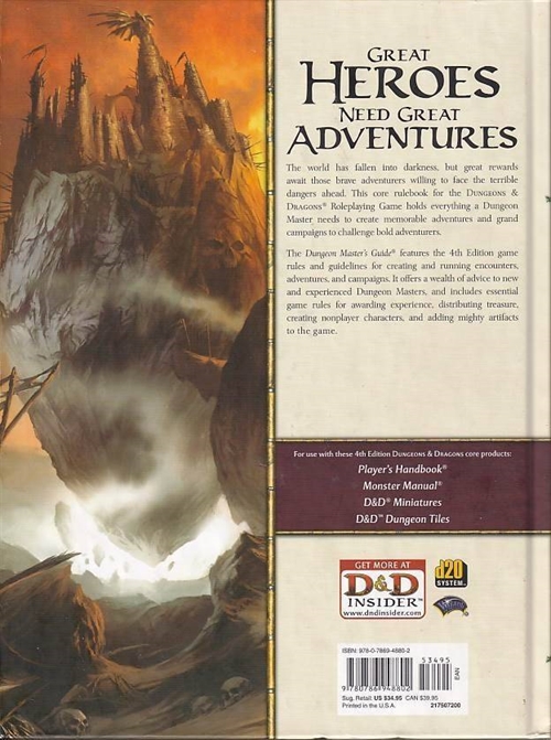 D&D 4th - Dungeons Masters Guide (Genbrug)